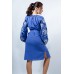 Embroidered boho dress "Charm" Blue
